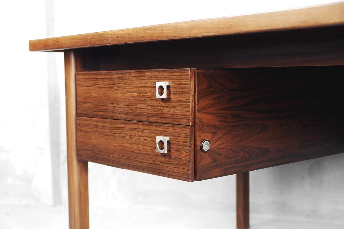 Executive Rosewood Danish Great Desk by Arne Vodder for Sibast, 1960s For Sale 4