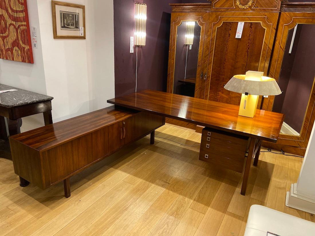 Mid-Century Modern Executive Rosewood Writing Desk By Arne Vodder, Danish, 1960's For Sale