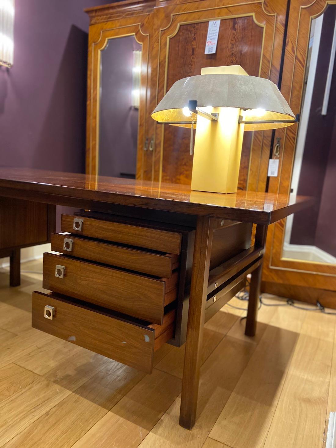 Mid-20th Century Executive Rosewood Writing Desk By Arne Vodder, Danish, 1960's For Sale