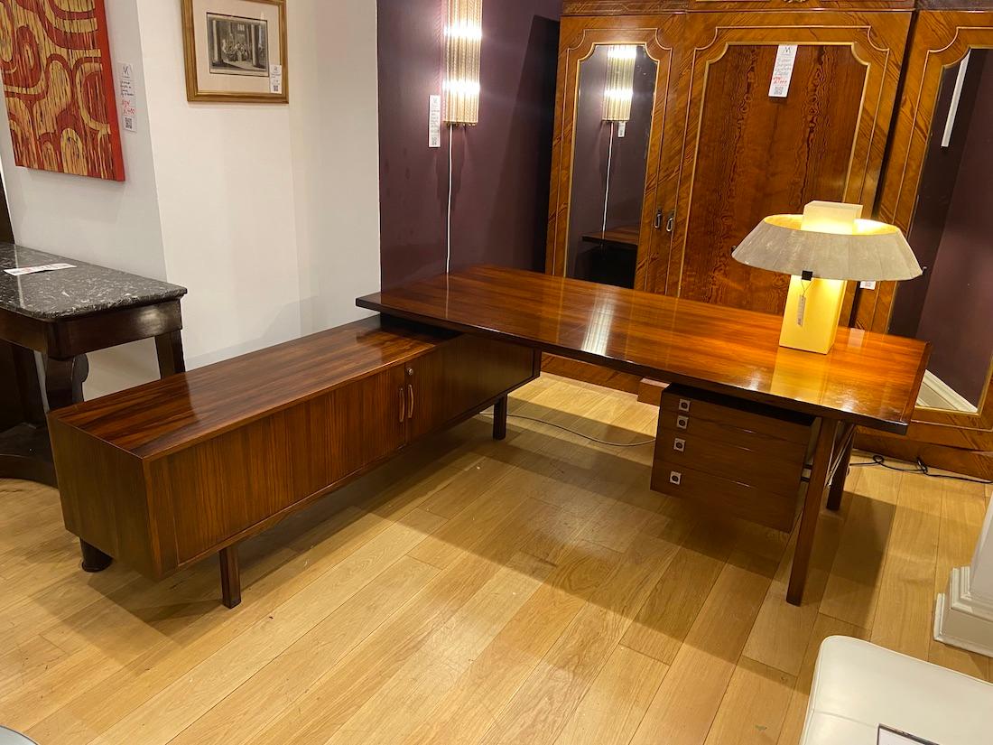 Executive Rosewood Writing Desk By Arne Vodder, Danish, 1960's For Sale 3