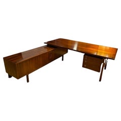 Executive Rosewood Writing Desk By Arne Vodder, Danish, 1960's