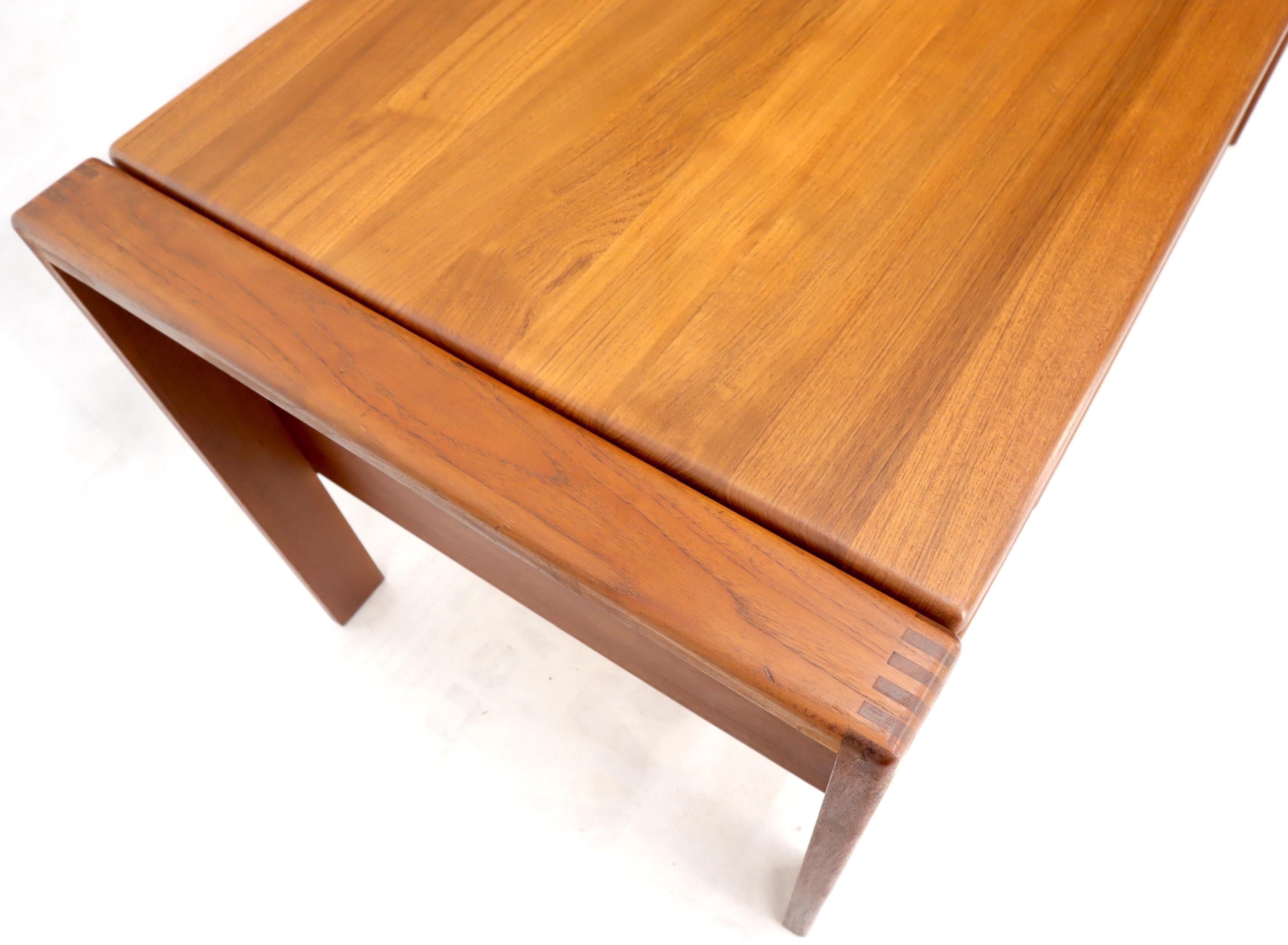 American Executive Solid Teak Midcentury Danish Modern Desk with Bookcase and File Drawer