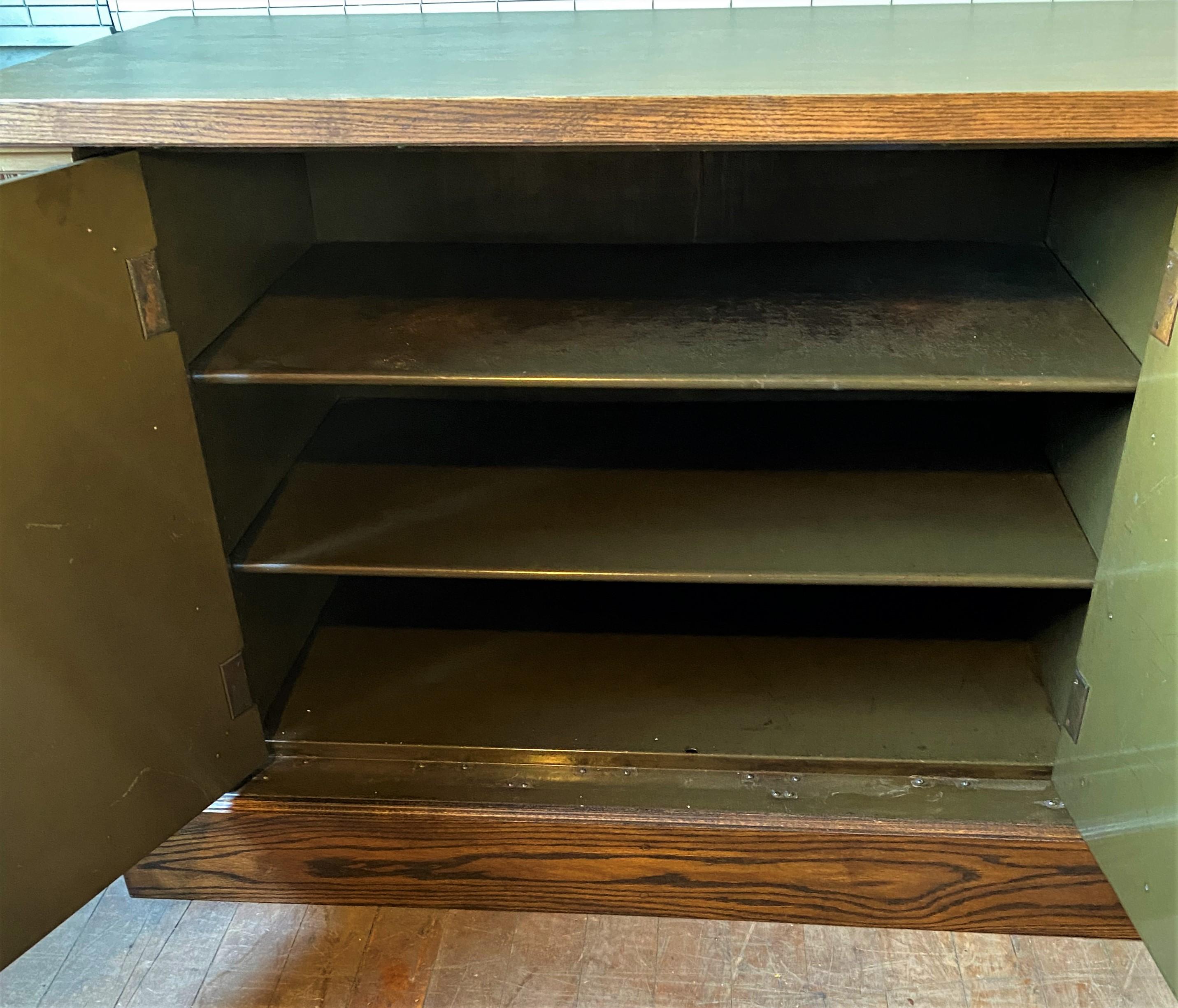 Executive Steel Credenza / Cabinet For Sale 6