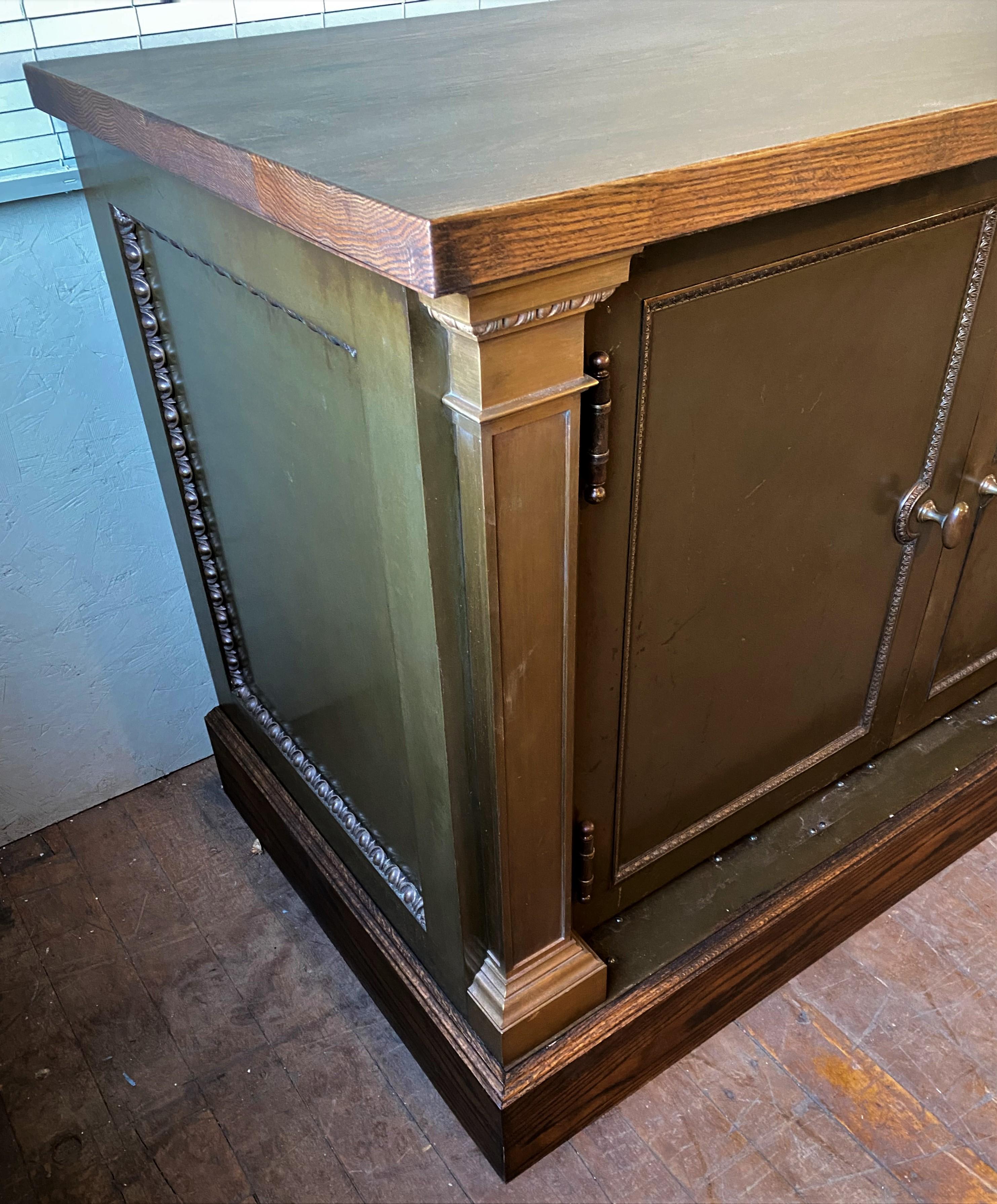 20th Century Executive Steel Credenza / Cabinet For Sale