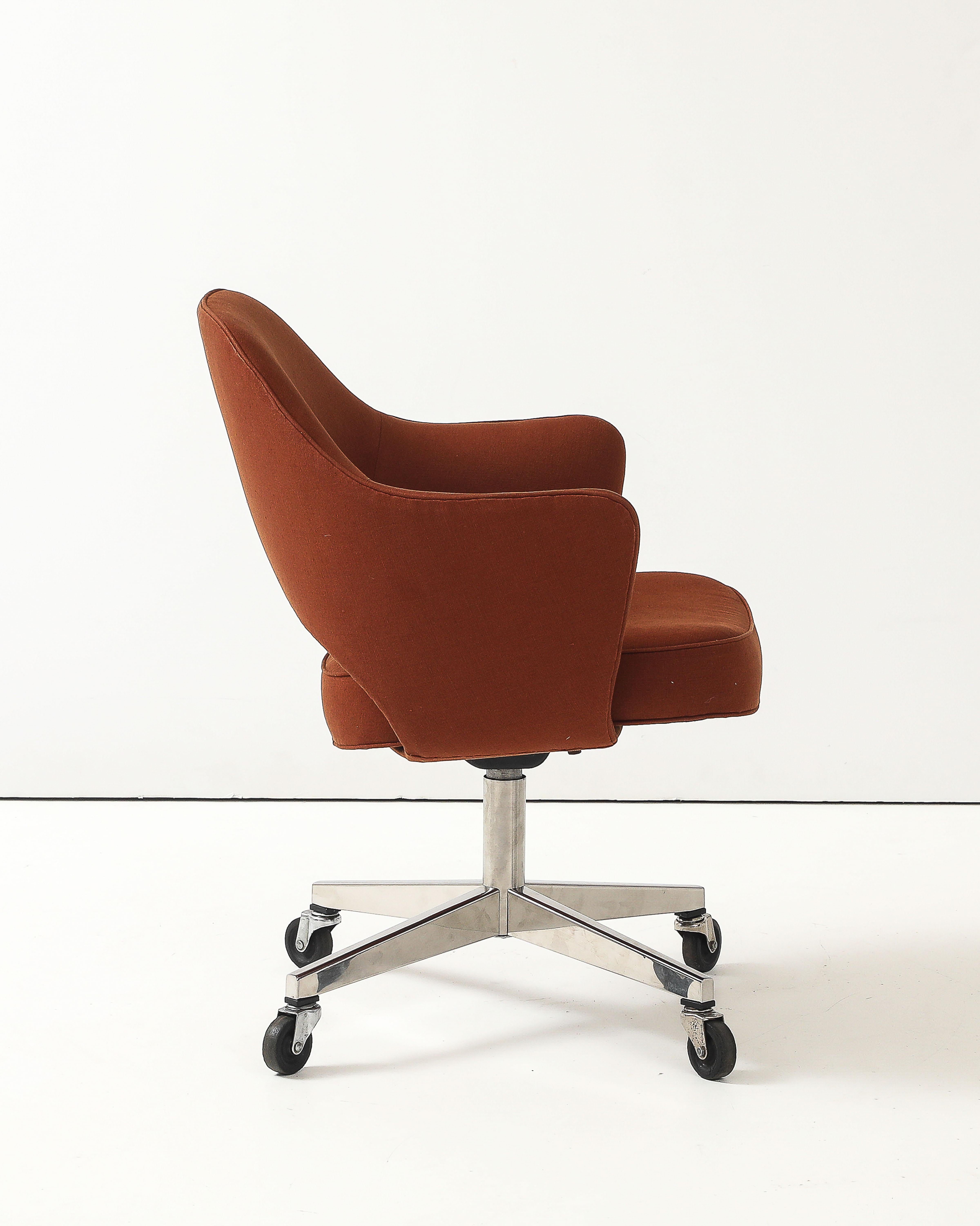 Silla de oficina giratoria de Eero Saarinen para Knoll, c. 1950 en venta 2