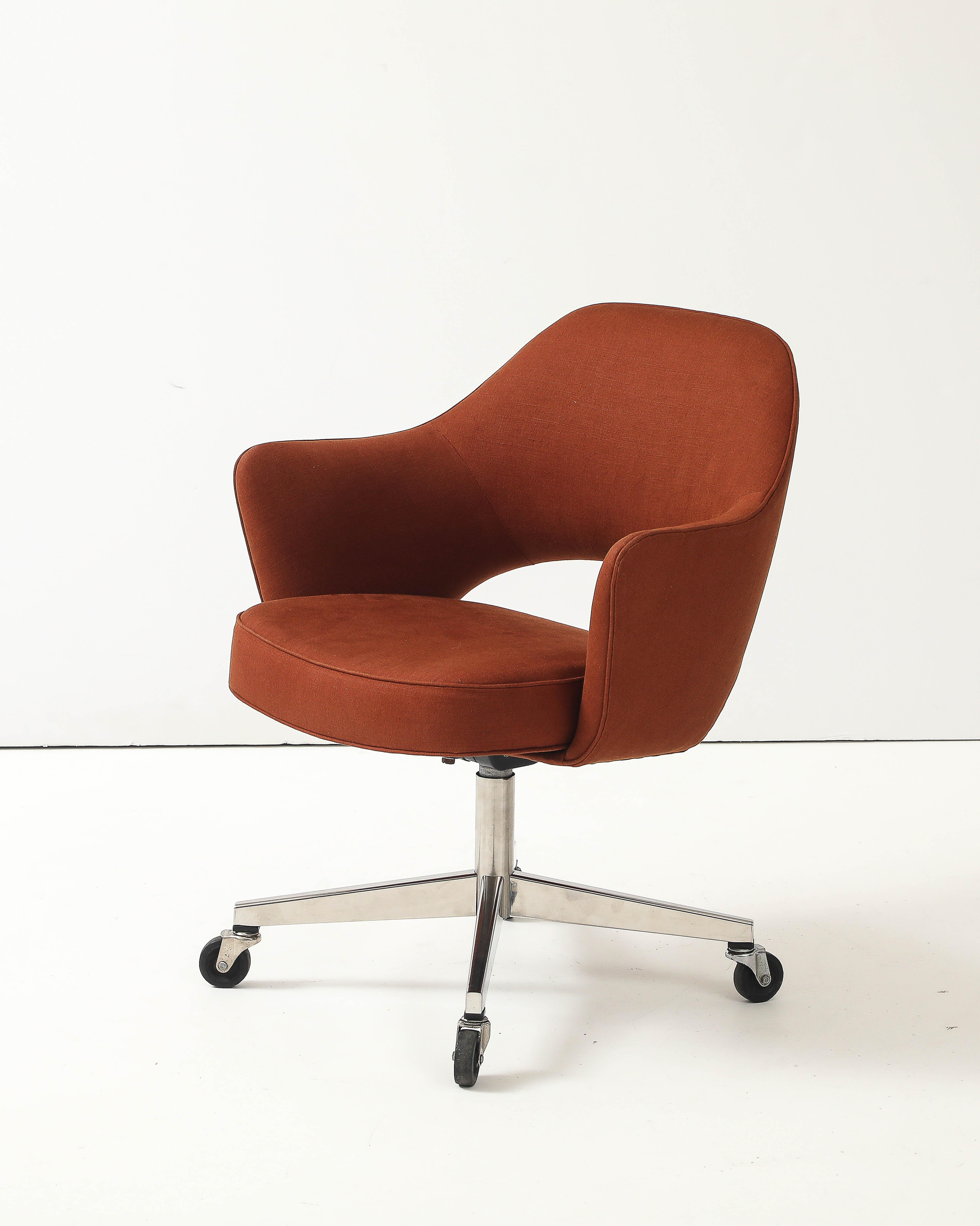 Silla de oficina giratoria de Eero Saarinen para Knoll, c. 1950 en venta 3