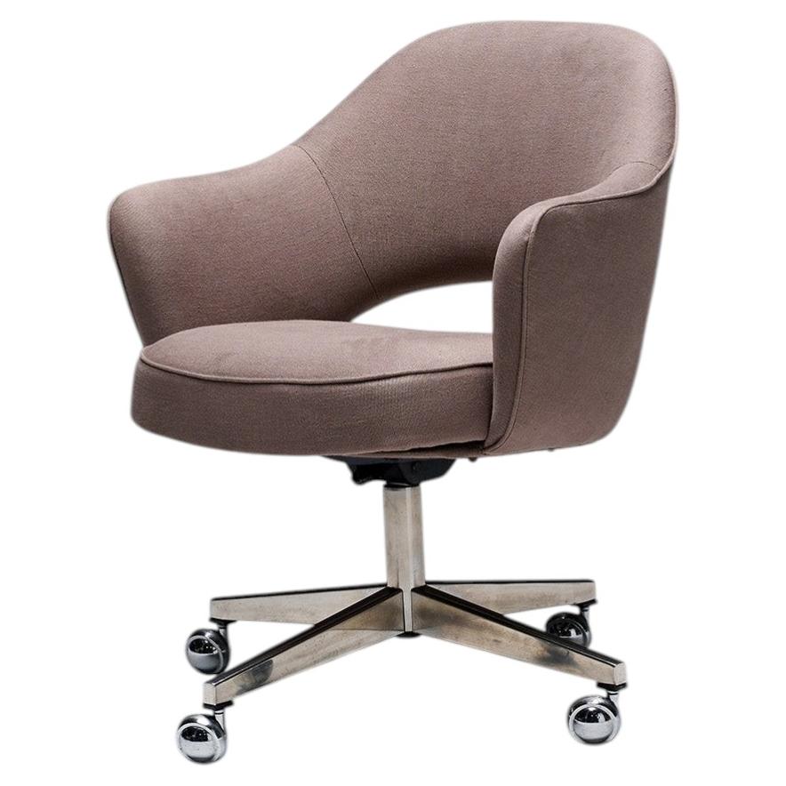 Pre-owned Knoll Executive Swivel Office Chair By Eero Saarinen For , C. 1950 In Gray