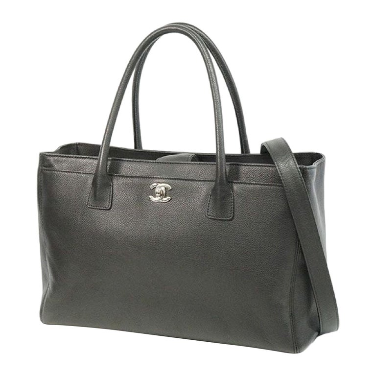 Executive tote bag A67282 black x silver hardware Leather For Sale at ...