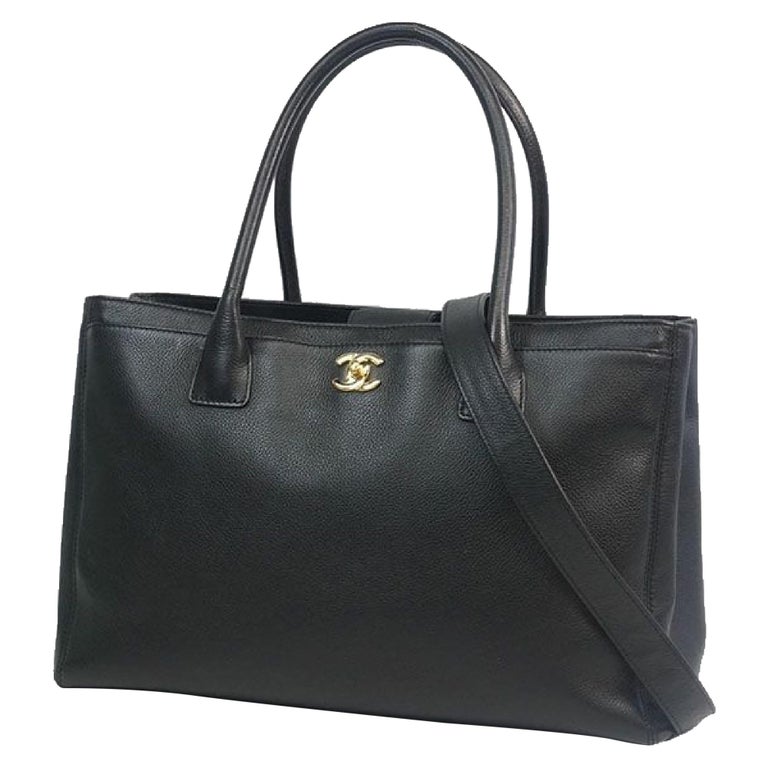 Executive tote Womens tote bag black x gold hardware For Sale at 1stdibs