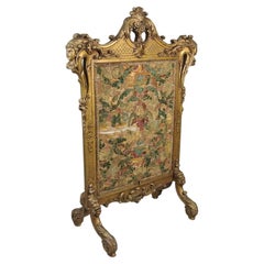 Exemplary George II Carved Giltwood Firescreen in the Manner of William Kent