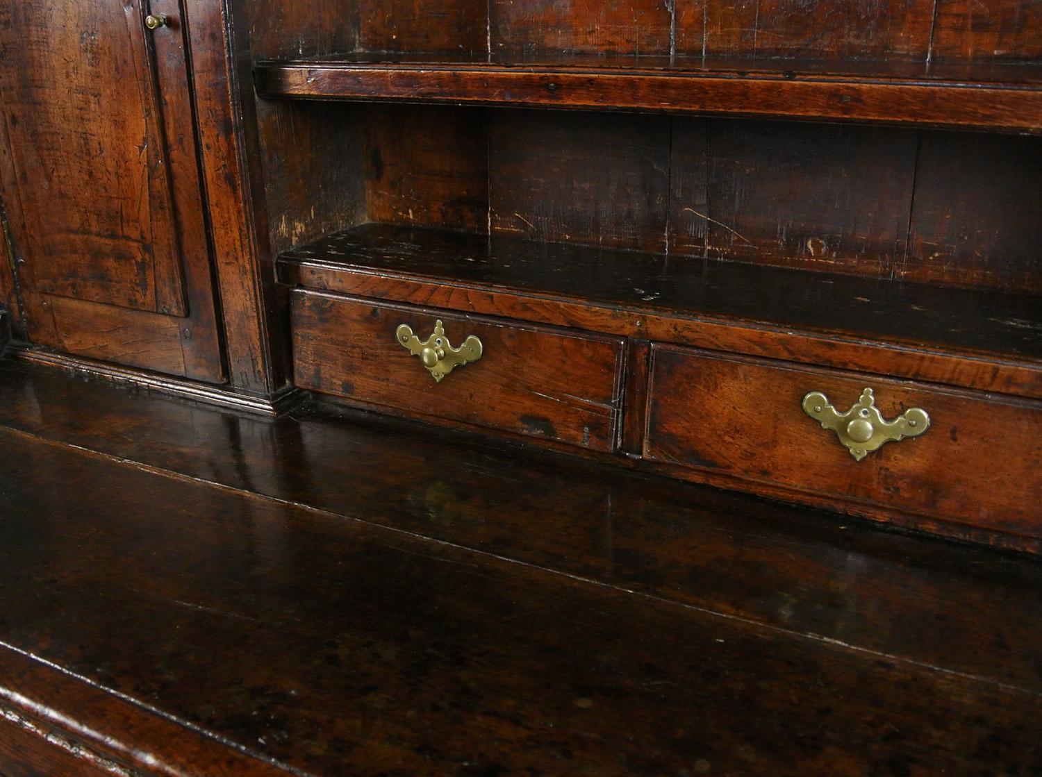 Exemplary George II Small Welsh Oak Country Dresser c. 1750 1