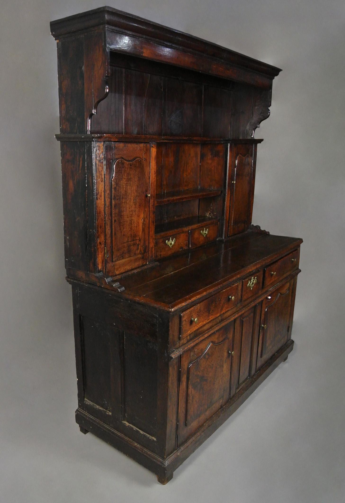 Exemplary George II Small Welsh Oak Country Dresser c. 1750 2