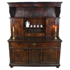 Antique Exemplary George II Small Welsh Oak Country Dresser c. 1750