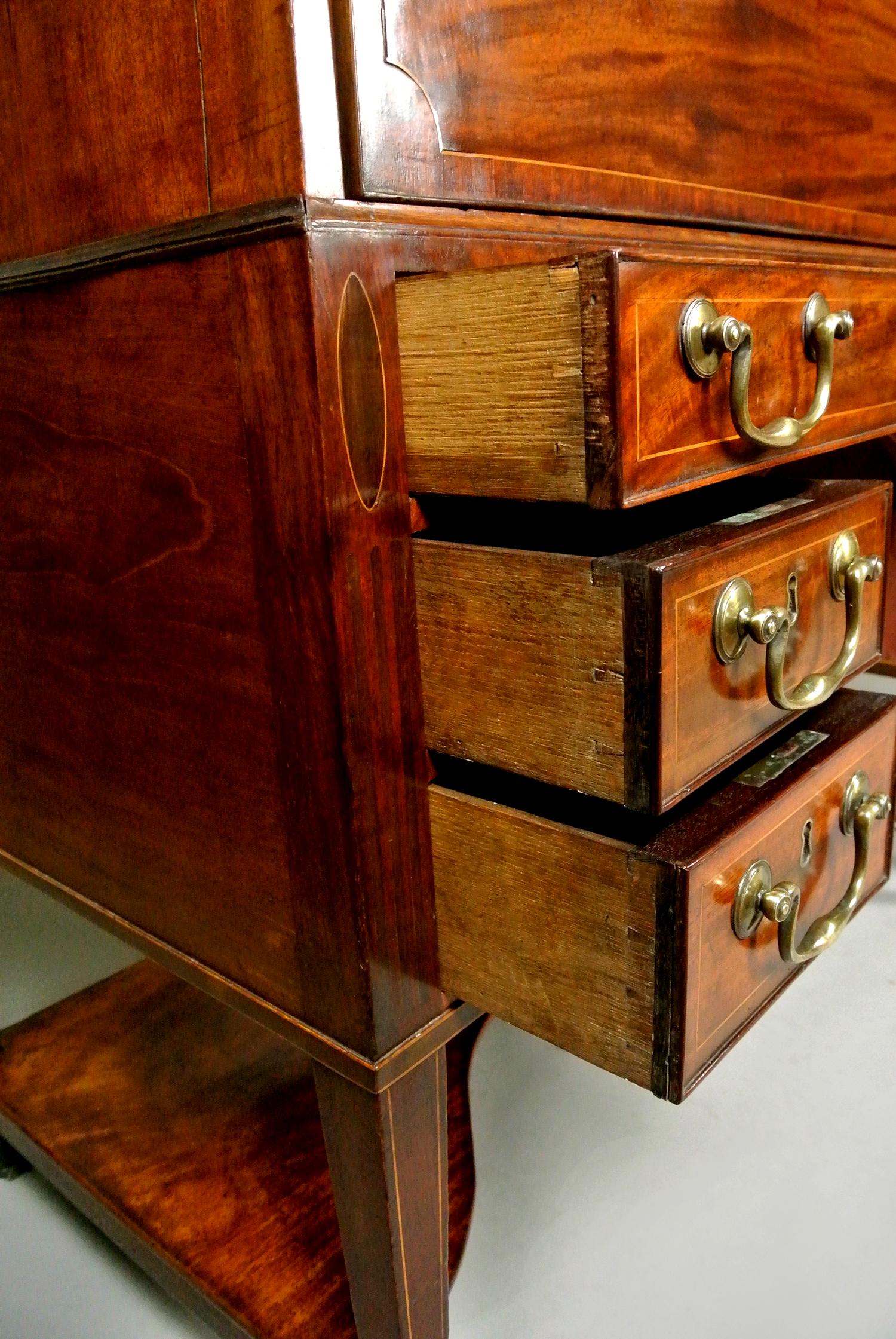 Exemplary George III Mahogany Campaign Desk c. 1790 6