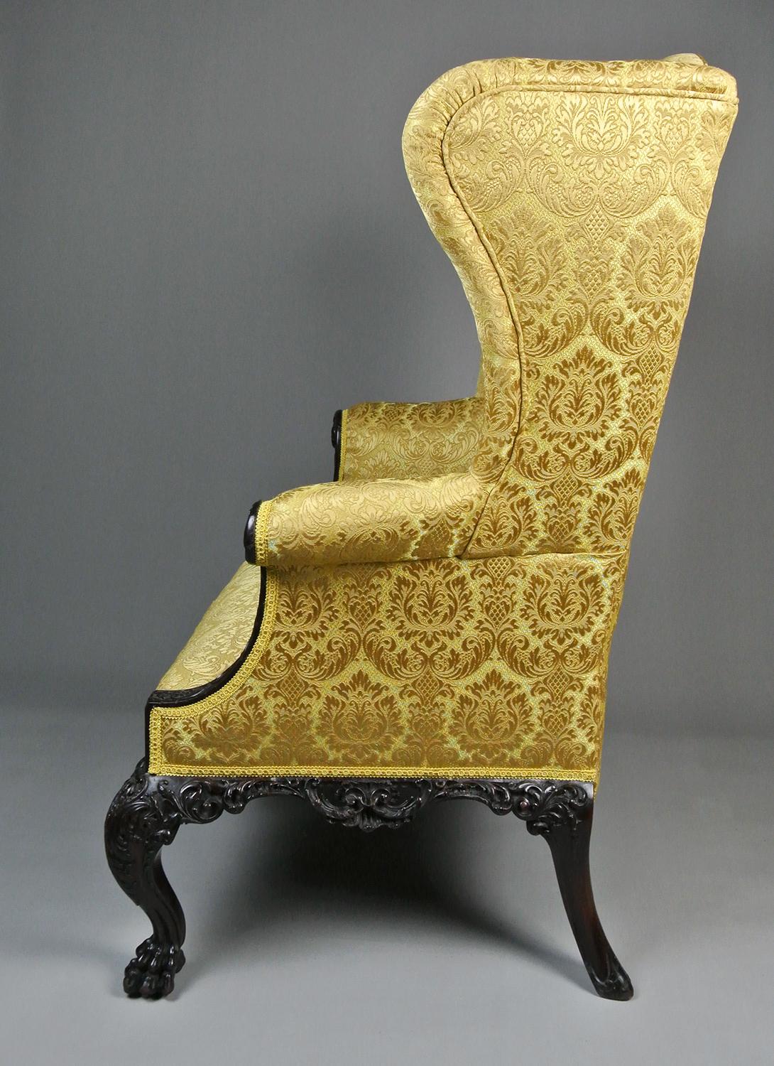 Exemplary Georgian Irish Wing Back Chair c.1750   3