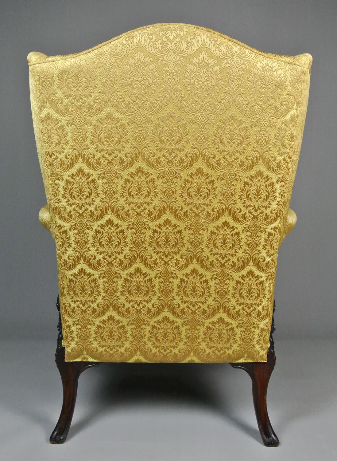 Exemplary Georgian Irish Wing Back Chair c.1750   4