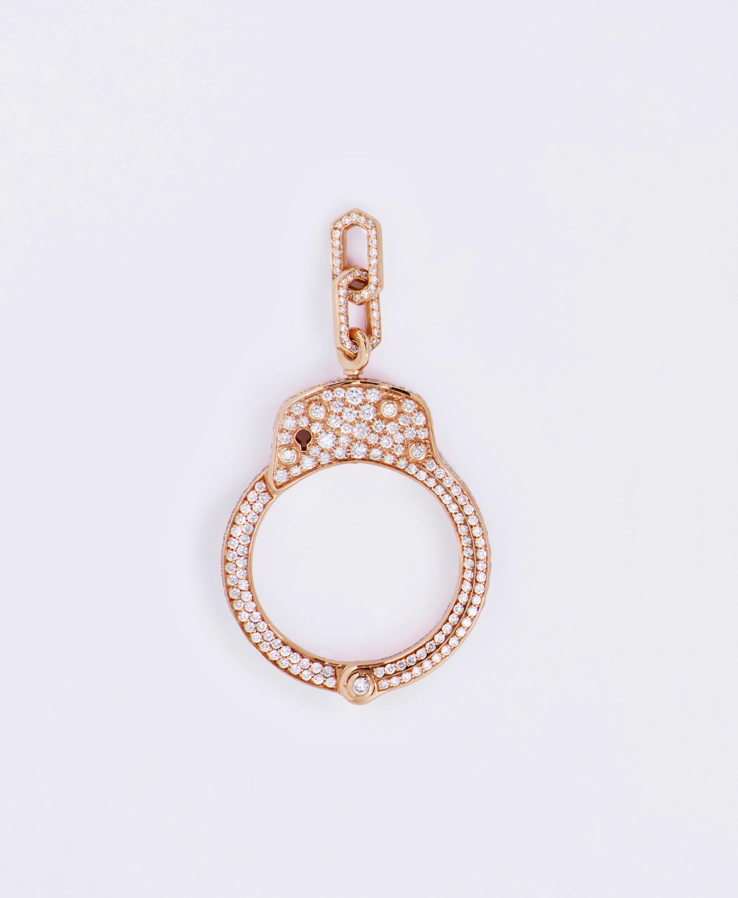 Cohearted Ring / Halskette - 18k Gelbgold und Diamanten - 2,61 Karat (Zeitgenössisch) im Angebot