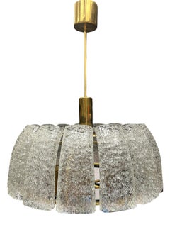 Eccezionale lampadario modernista di metà secolo degli anni '50 di Doria Leuchten Germany