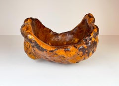 Exeptional Large Swedish Folk Art Organic Burl Bowl, circa 1960s