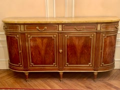 Außergewöhnliches Sideboard aus Mahagoni mit Bronze von Linke