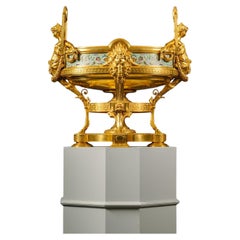 Exhibition Champlevé Enamel Jardinière by Servant, Paris, circa 1870