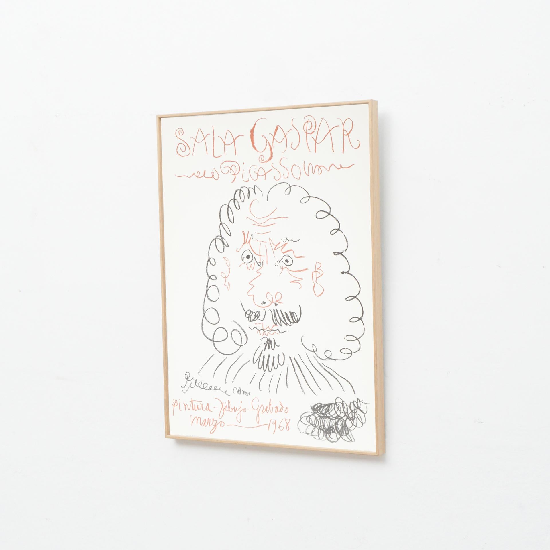 Poster litografico di Pablo Picasso, 1968 in vendita 1