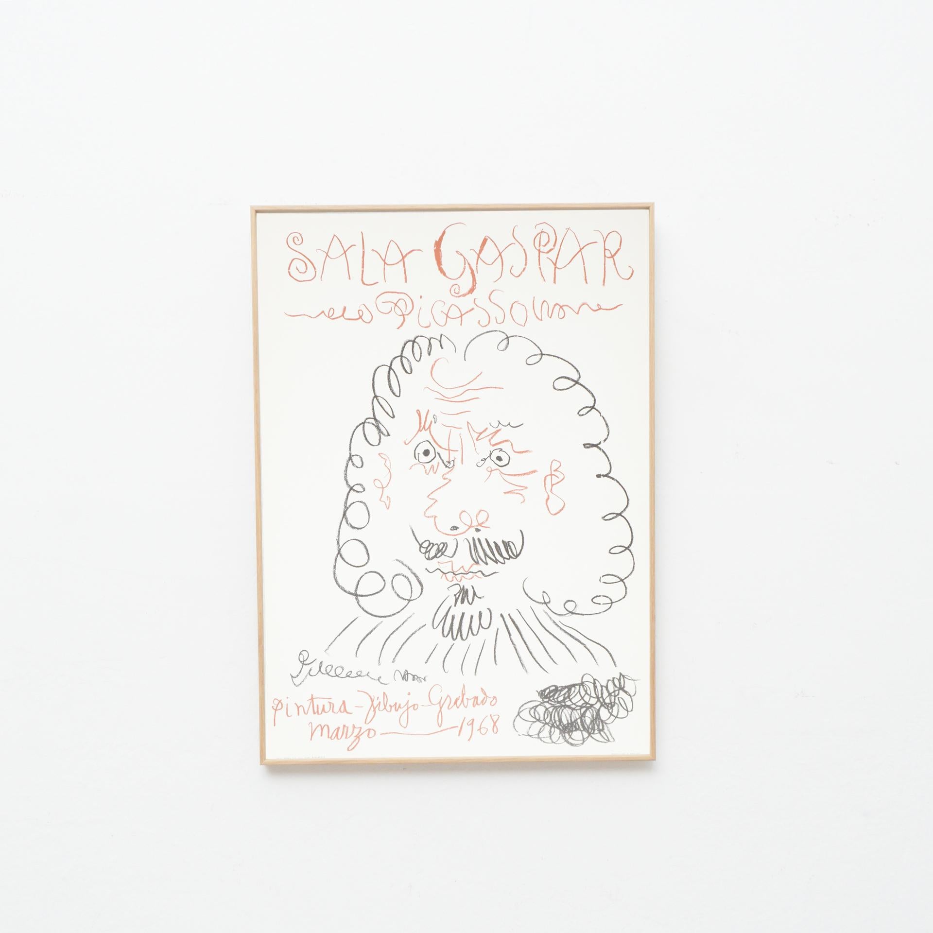Poster litografico di Pablo Picasso, 1968 in vendita 2