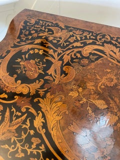 Exhibition Antique Kingwood Marquetry Inlaid Ormolu Mounted Card/Side Table