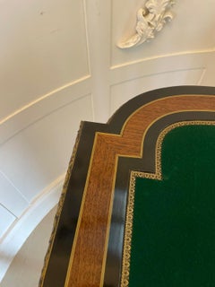 Exhibition Quality Antique Victorian French Inlaid Marquetry Card/Console Table