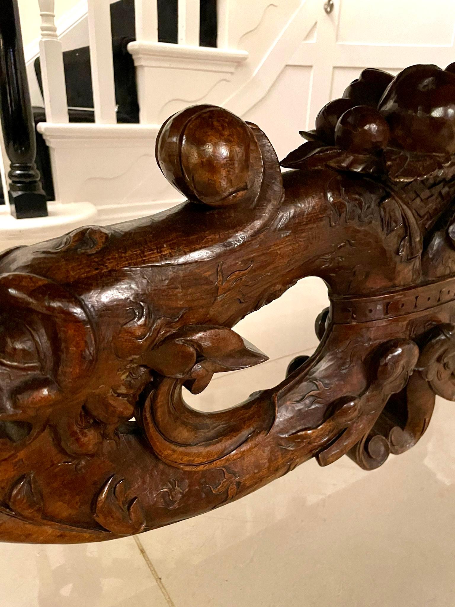 Exhibition Quality Antique Victorian Italian Carved Walnut Centre/Dining Table For Sale 9