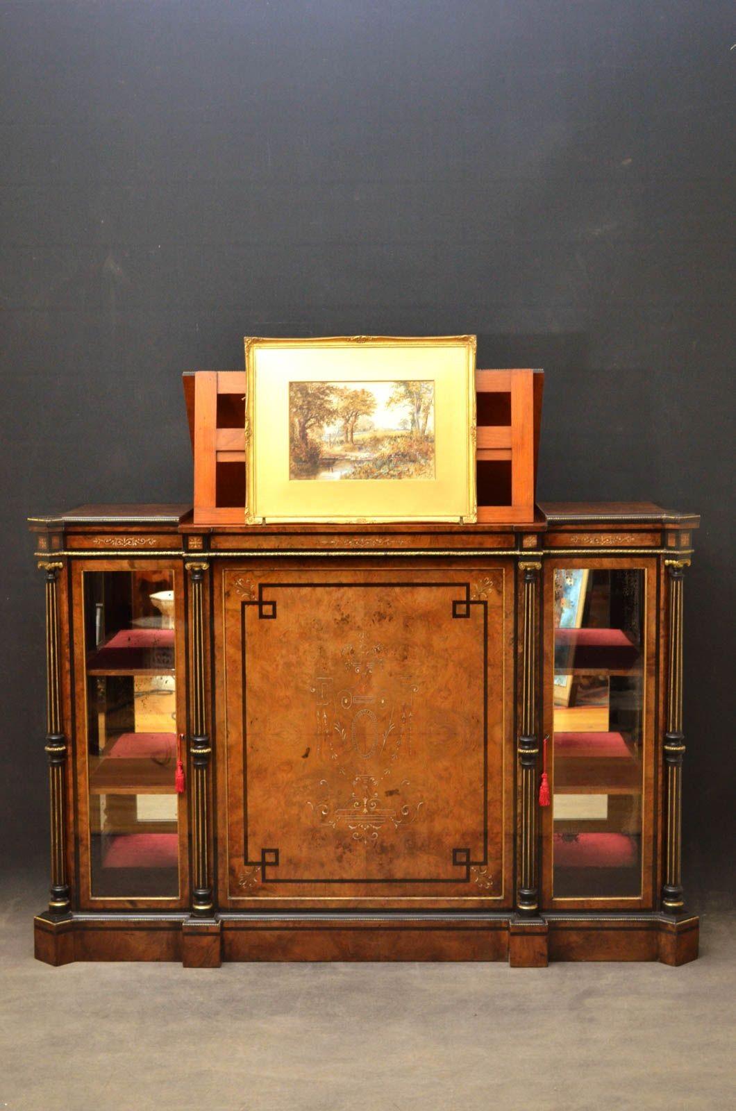 Credenza di qualità per esposizioni con supporto per quadri e contenitore in vendita 4