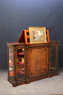 Exhibition Quality Credenza with Picture Stand and Storage