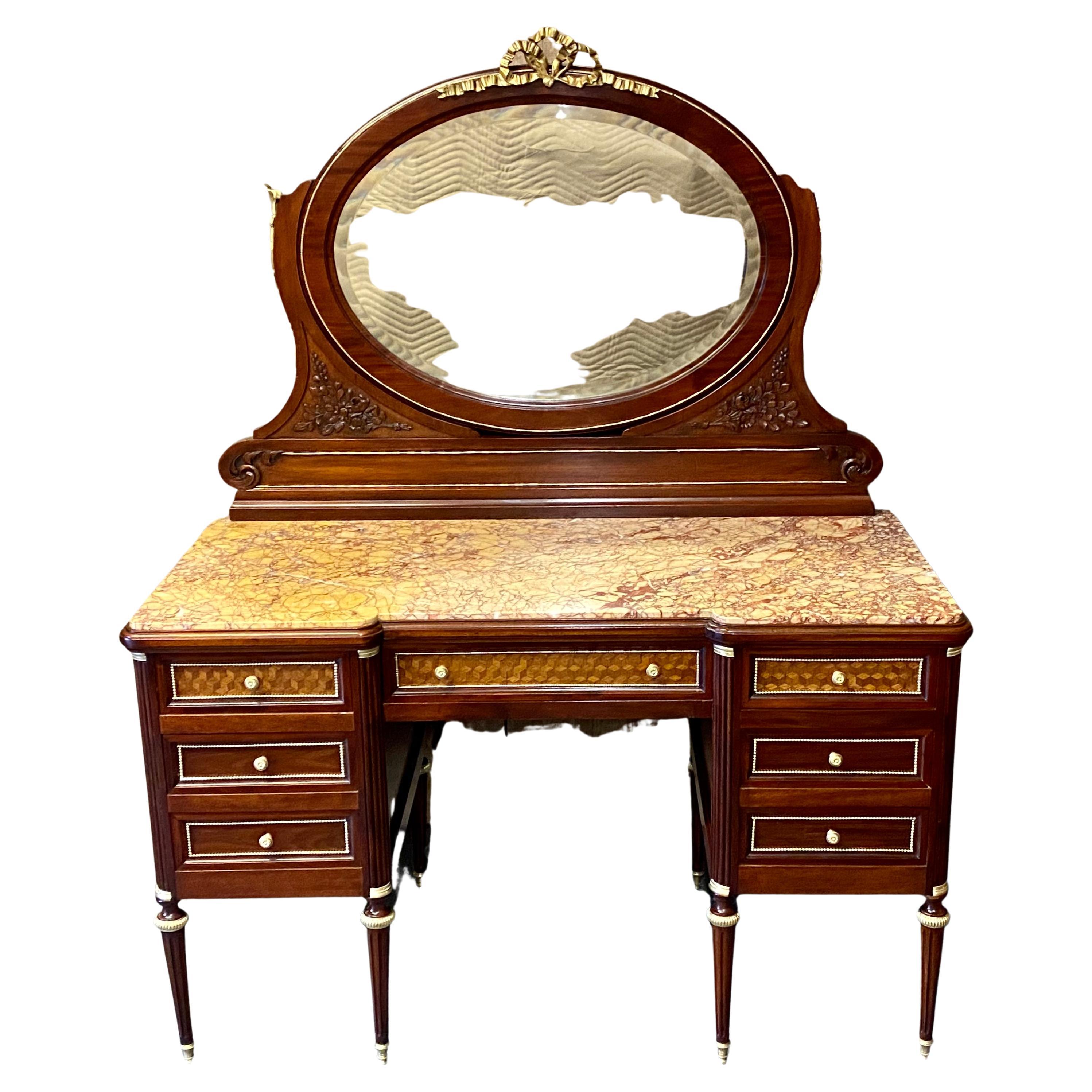 Exhibition Quality French Dressing Table For Sale