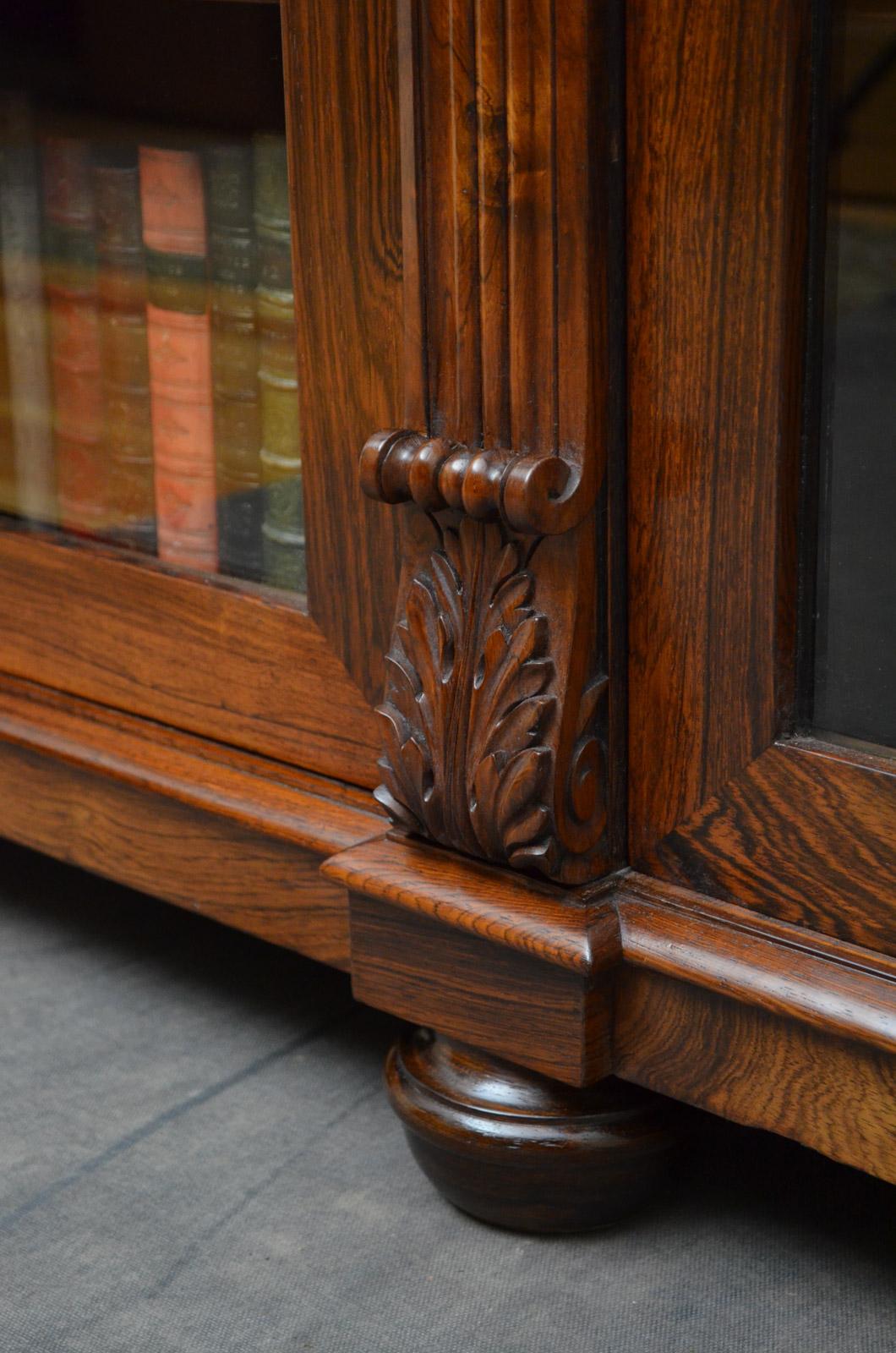 Exhibition Quality George IV Rosewood Bookcase Stamped James Winter 5