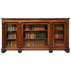 Exhibition Quality George IV Rosewood Bookcase Stamped James Winter