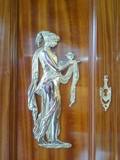 Exhibition Quality Late 19th Century Swiss Satinwood Display Cabinet