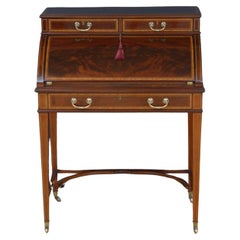 Used Exhibition Quality Mahogany Cylinder Bureau by Maple & Co