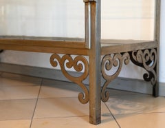 Ausstellungsraum des 20. Jahrhunderts, Vitrine-Museum-Schrank aus Eisen, Italien, 1920-1930