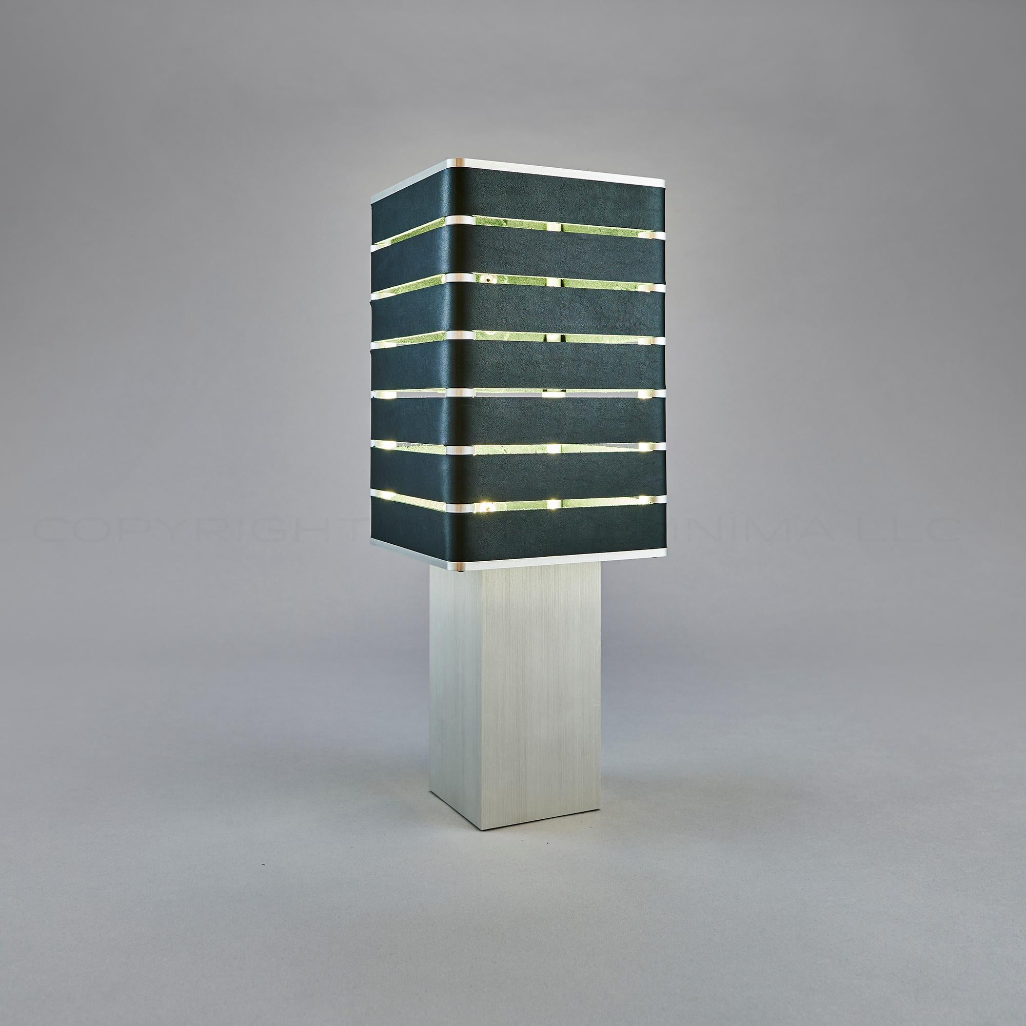 Exigen by Mnima, Table Light Sculpted from Solid Aluminum, Modern, Minimal In New Condition In Prior Lake, MN