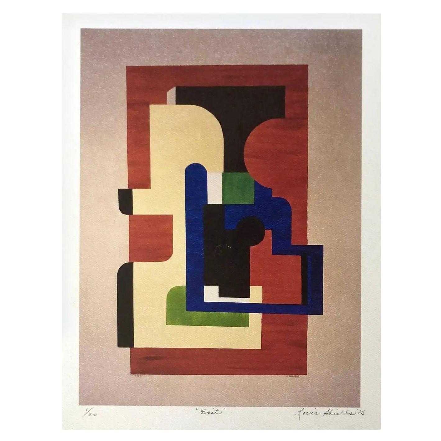 "Exit" Stampa astratta d'archivio in edizione limitata di Louis Shields, 2015 in vendita