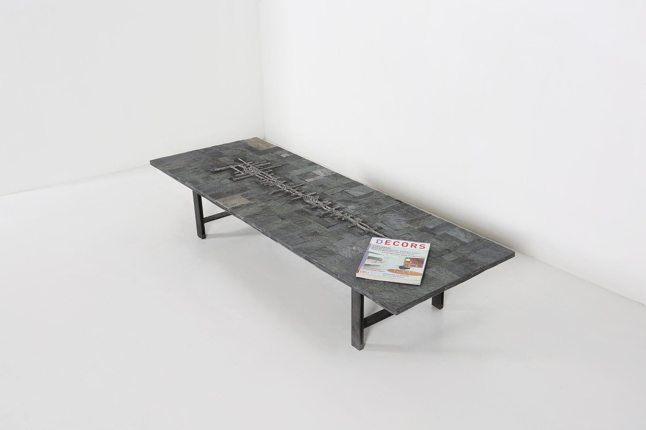 Brutalist Exlusive Coffee Table by Pia Manu For Sale