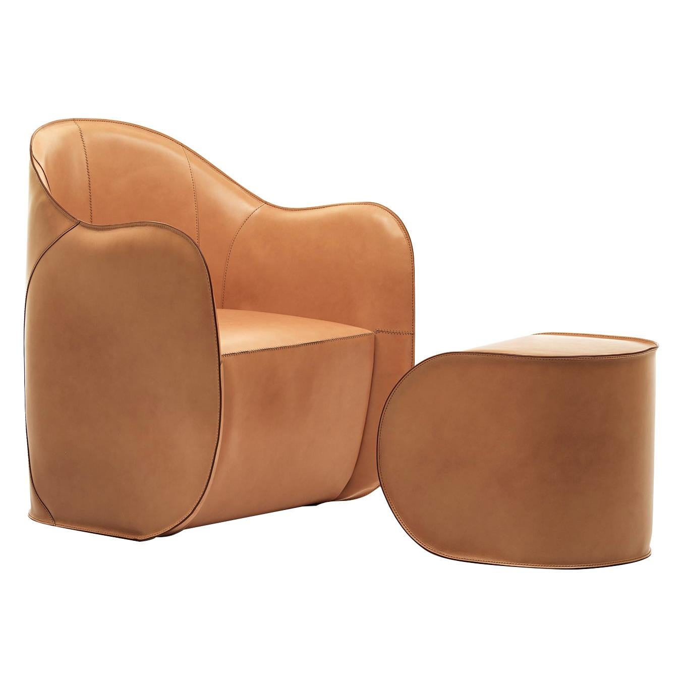 Exo Set of Armchair and Ottoman