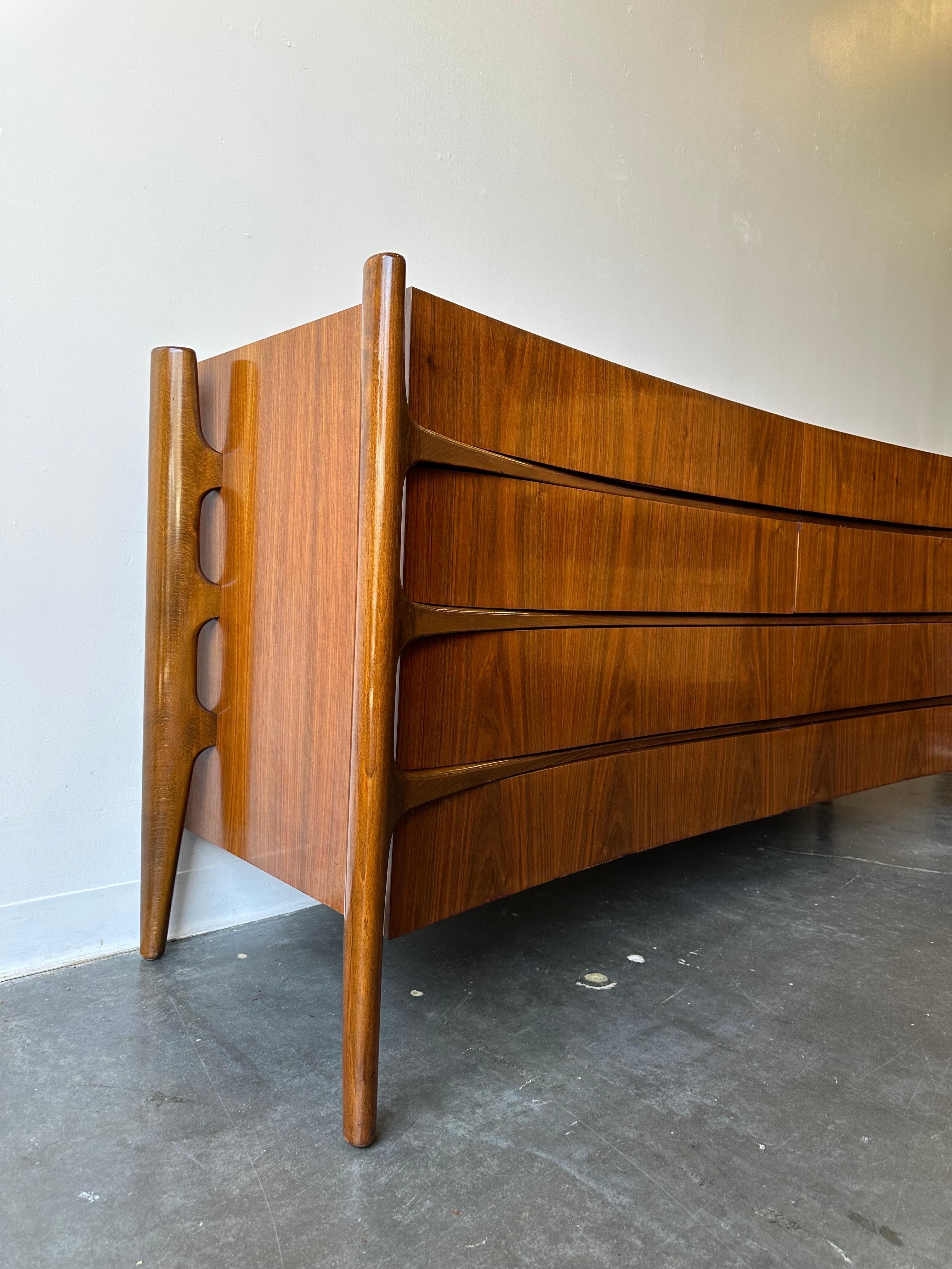 Hand-Crafted Exoskeleton Dresser by William Hinn circa 1960