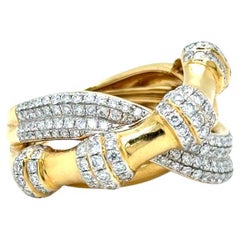Anillo Exótico 18Kt con Diamantes 1,80 cts