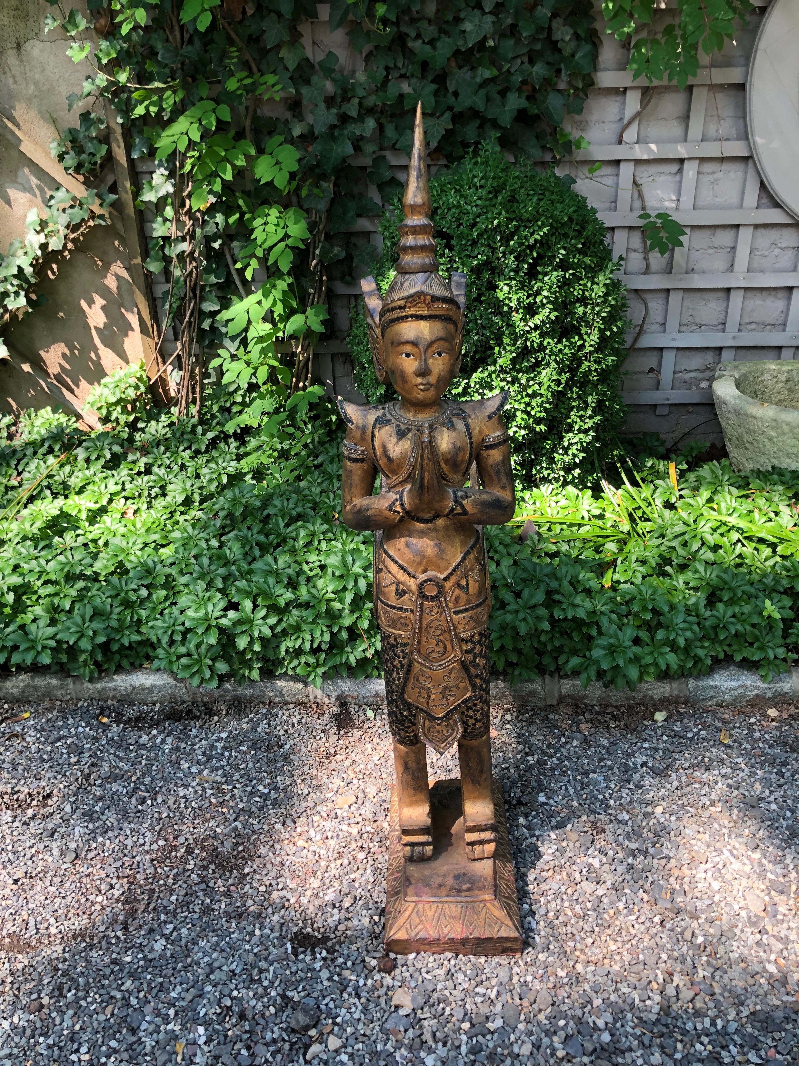 Exotic and Large Thai Deity Sculpture 1