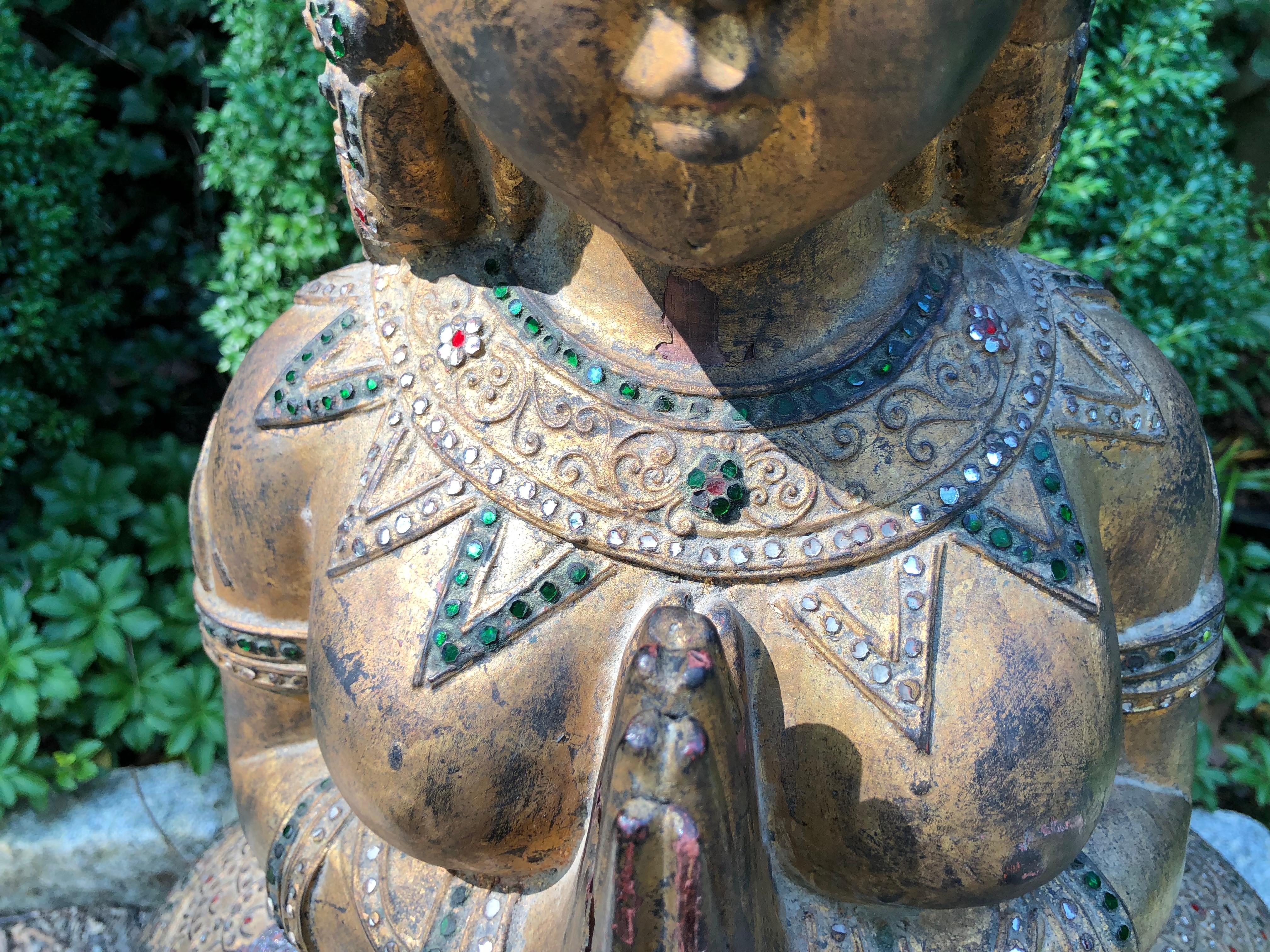 Exotic and Large Thai Deity Sculpture 3