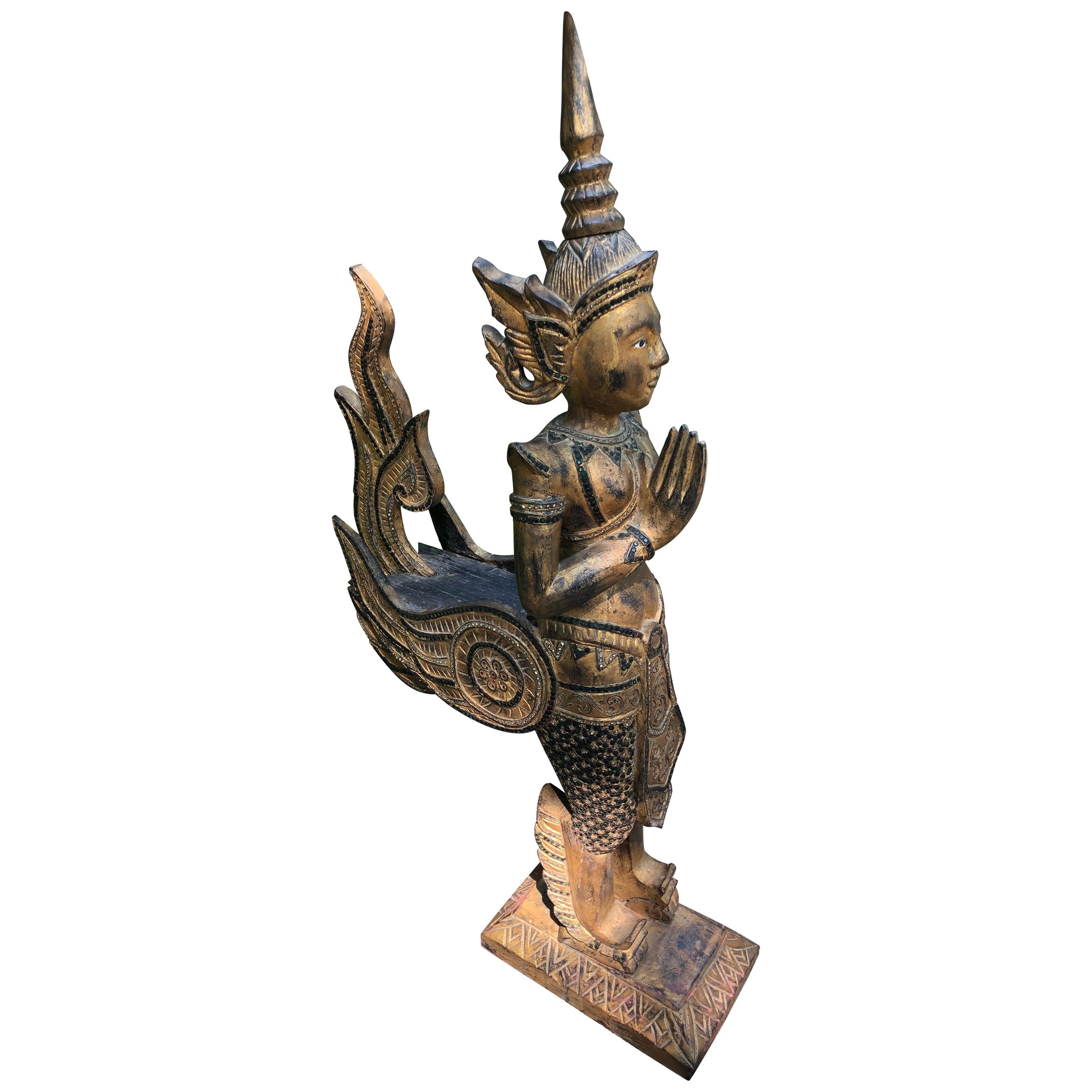 Exotic and Large Thai Deity Sculpture