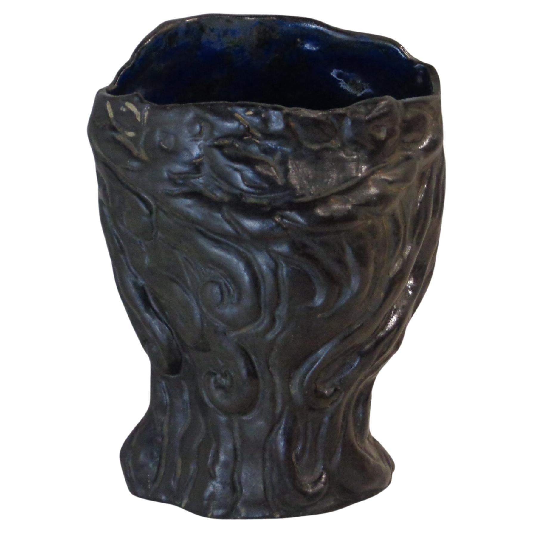 Mid-20th Century   Art Deco Ceramic Exotic Head Vase Sculpture by Edith Varian Cockcroft