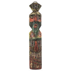 Exotisches verziertes Totem, Mitte des 20. Jahrhunderts