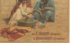 Exotic Elegance: Original Tobacco Advertisement, Printed in circa 1899